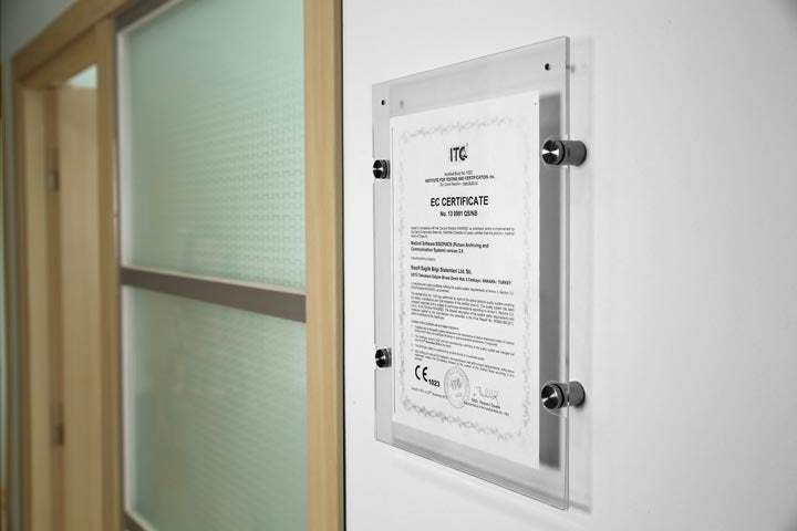 5'li Akrilik Poster Çerçevesi Şeffaf Duvar Tipi Föylük A2 A3 A4