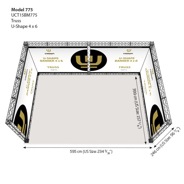 Crown Truss Banner Modüler Fuar Stand Sistemi Reklam Panel Çözümleri