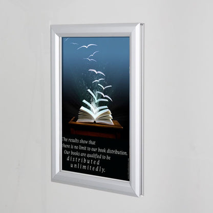 Gönye Köşe Cam Çerçeve 25 mm Çift Taraflı Açılır Kapanır Poster