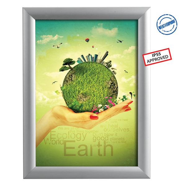 Su Geçirmez Dış Mekan Poster Çerçevesi 25 mm Gönye Köşe Açılır