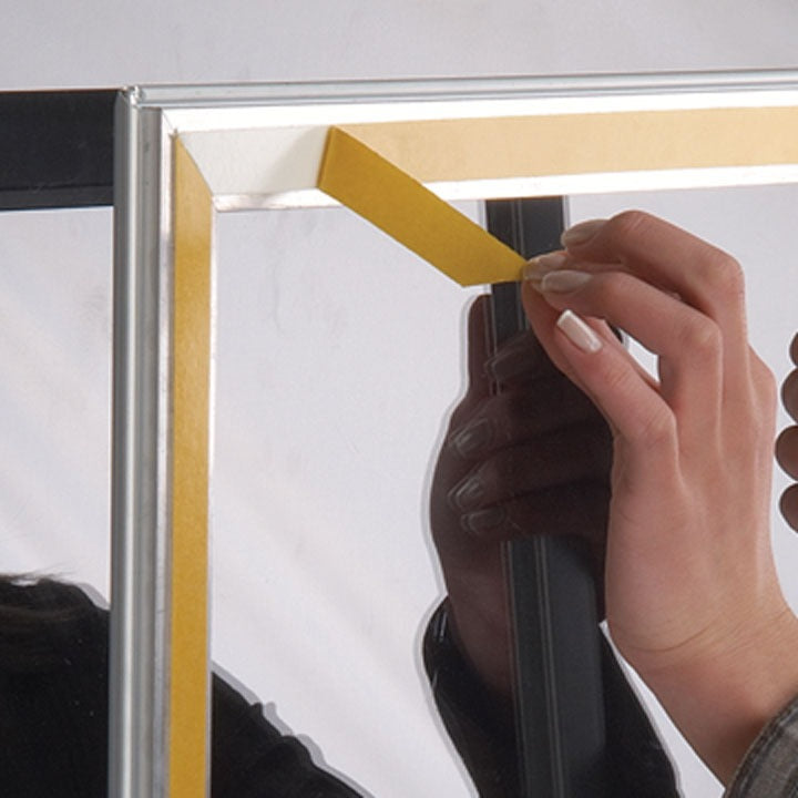 Gönye Köşe Cam Çerçeve 32 mm Çift Taraflı Açılır Kapanır Poster