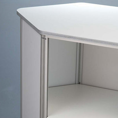 Altıgen Panset Masa Fuar Tanıtım Standı Çantalı Alüminyum PVC Panelli