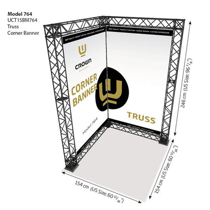 Crown Truss Banner Modüler Fuar Stand Sistemi Reklam Panel Çözümleri