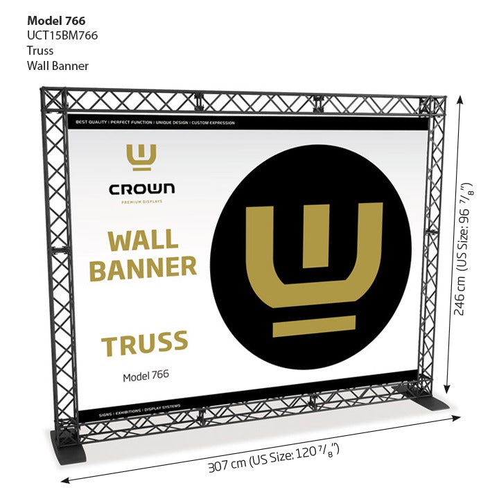 Crown Truss Banner Modüler Fuar Stand Sistemi Reklam Panel Çözümleri