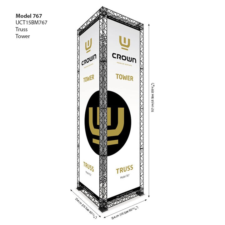 Crown Truss Banner Modüler Fuar Stand Sistemi Reklam Panel Çözümleri