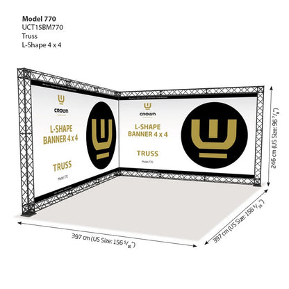 Crown Truss Banner Modüler Fuar Stand Sistemi Reklam Panel Çözümleri