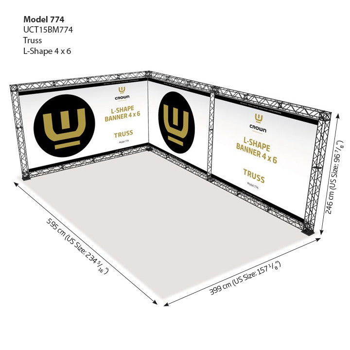 Crown Truss Banner Modüler Fuar Stand Sistemi Reklam Panel Çözümleri