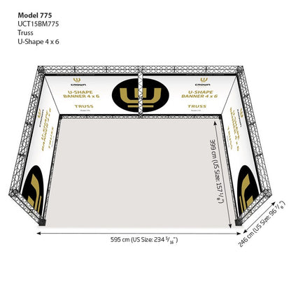 Crown Truss Banner Modüler Fuar Stand Sistemi Reklam Panel Çözümleri