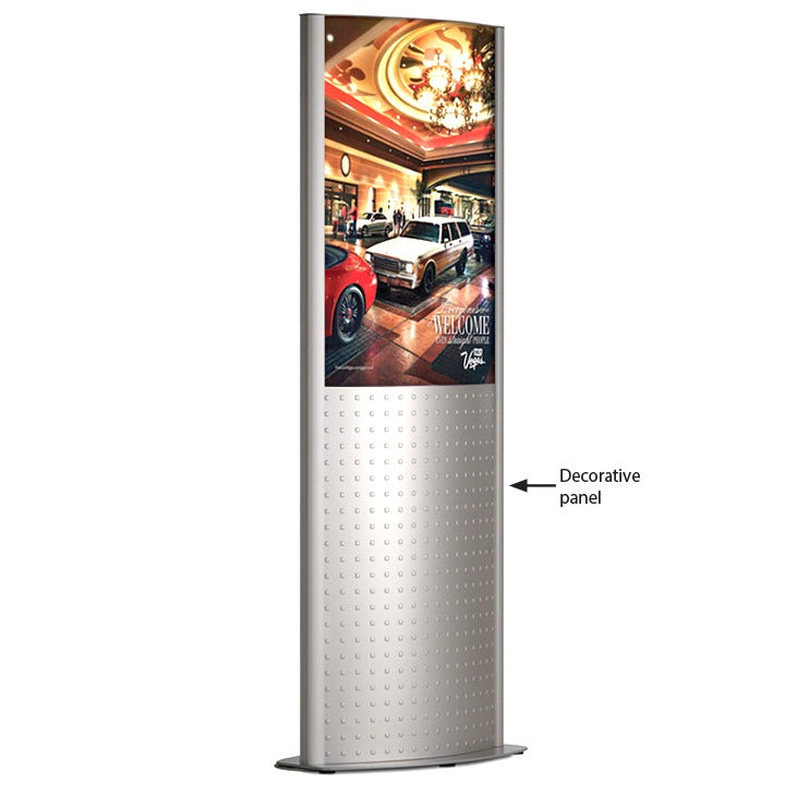 Dekoratif Işıklı Totem Çift Taraflı Ayaklı Led Reklam Panosu A0 A1