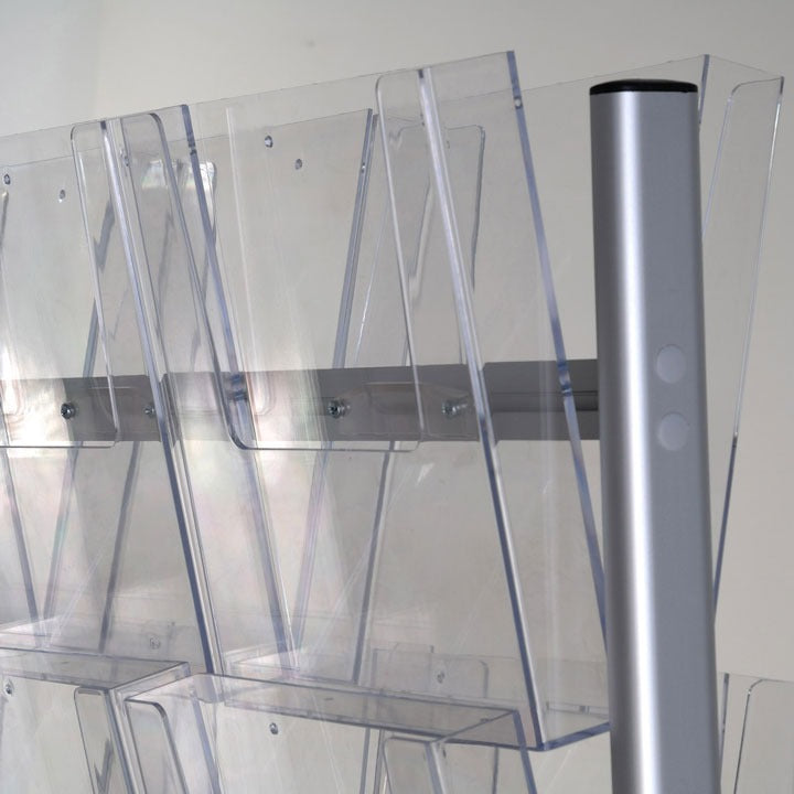 Kokteyl Broşürlük Ana Gövde Alüminyum Akrilik Raflı Föylük A4