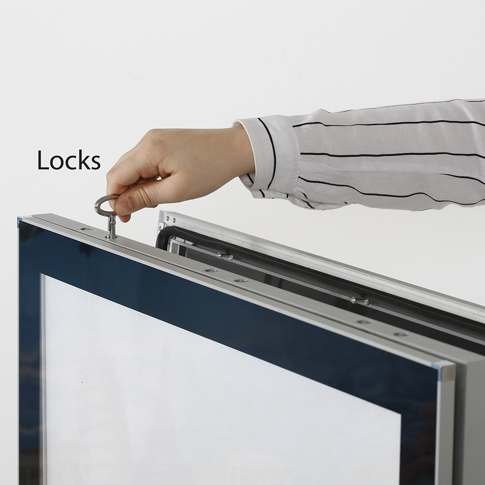 Ledli Windpro Işıklı Rüzgara Dayanıklı Dış Mekan Kaldırım Reklam Panosu