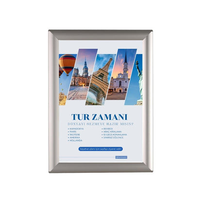 Opti Çerçeve 25 mm Açılır Kapanır Alüminyum Poster Çerçevesi A2 A3