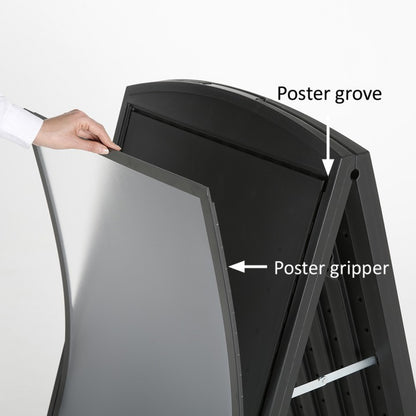 Street SignPro Deco Tekerlekli Kaldırım Reklam Panosu Lensli Poster