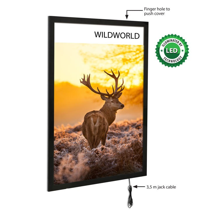 Magneco Ledbox Tek Taraflı İnce Işıklı Manyetik Poster Çerçevesi