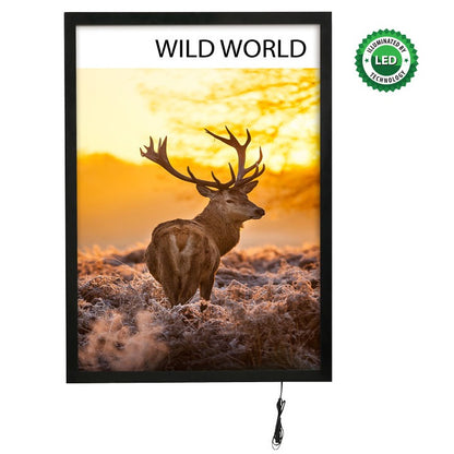 Magneco Ledbox Tek Taraflı İnce Işıklı Manyetik Poster Çerçevesi