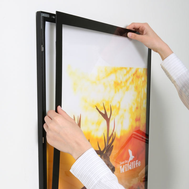 Magneco Ledbox Tek Taraflı İnce Işıklı Manyetik Poster Çerçevesi