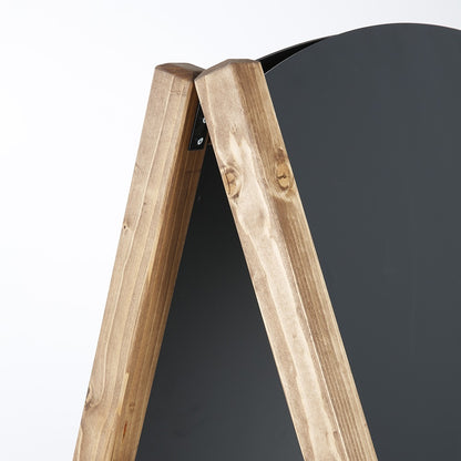 Timber Board Ahşap Dış Mekan Kara Tahta Kayın Ağacı Menü Panosu
