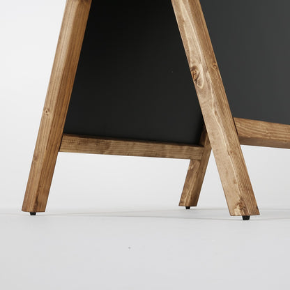 Timber Board Ahşap Dış Mekan Kara Tahta Kayın Ağacı Menü Panosu