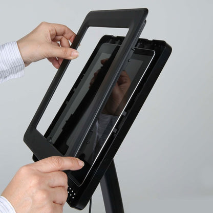 Universal Curved Tablet Standı Kavisli Ayaklı Alüminyum Teşhir Standı