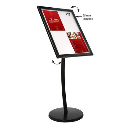 Kavisli Showboard Ayaklı Mesaj Panosu Restoran Kafe Menü Standı