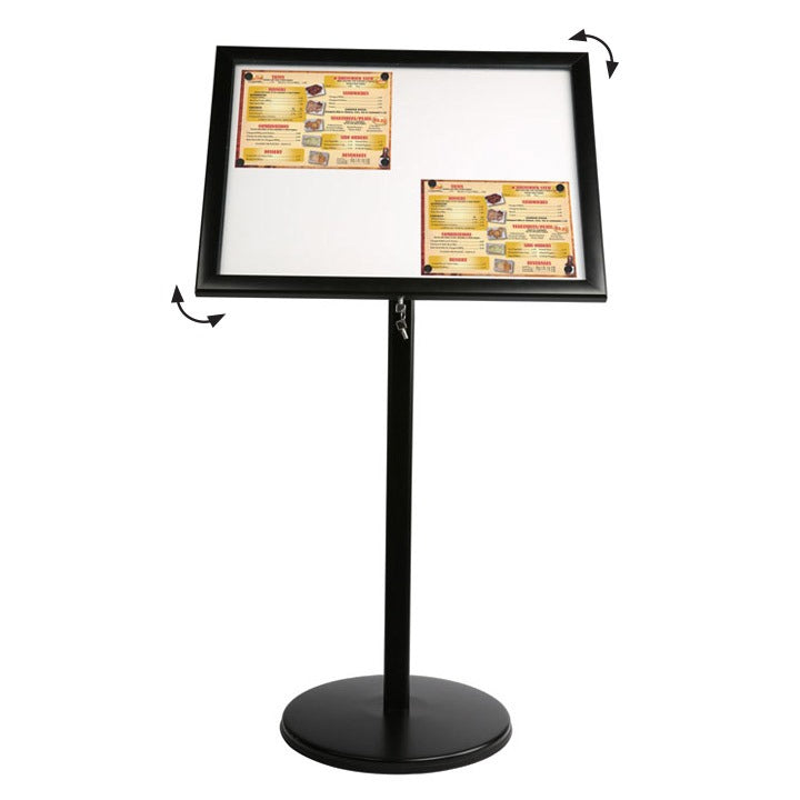 Kavisli Showboard Ayaklı Mesaj Panosu Restoran Kafe Menü Standı