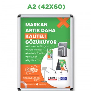 A2 (42X60) Alüminyum Çerçeve